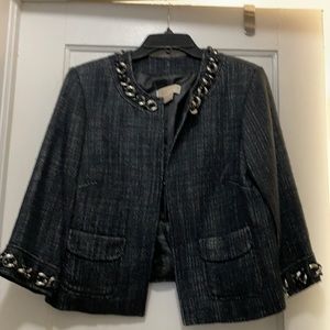 Michael Kors EUC Black tweed jacket